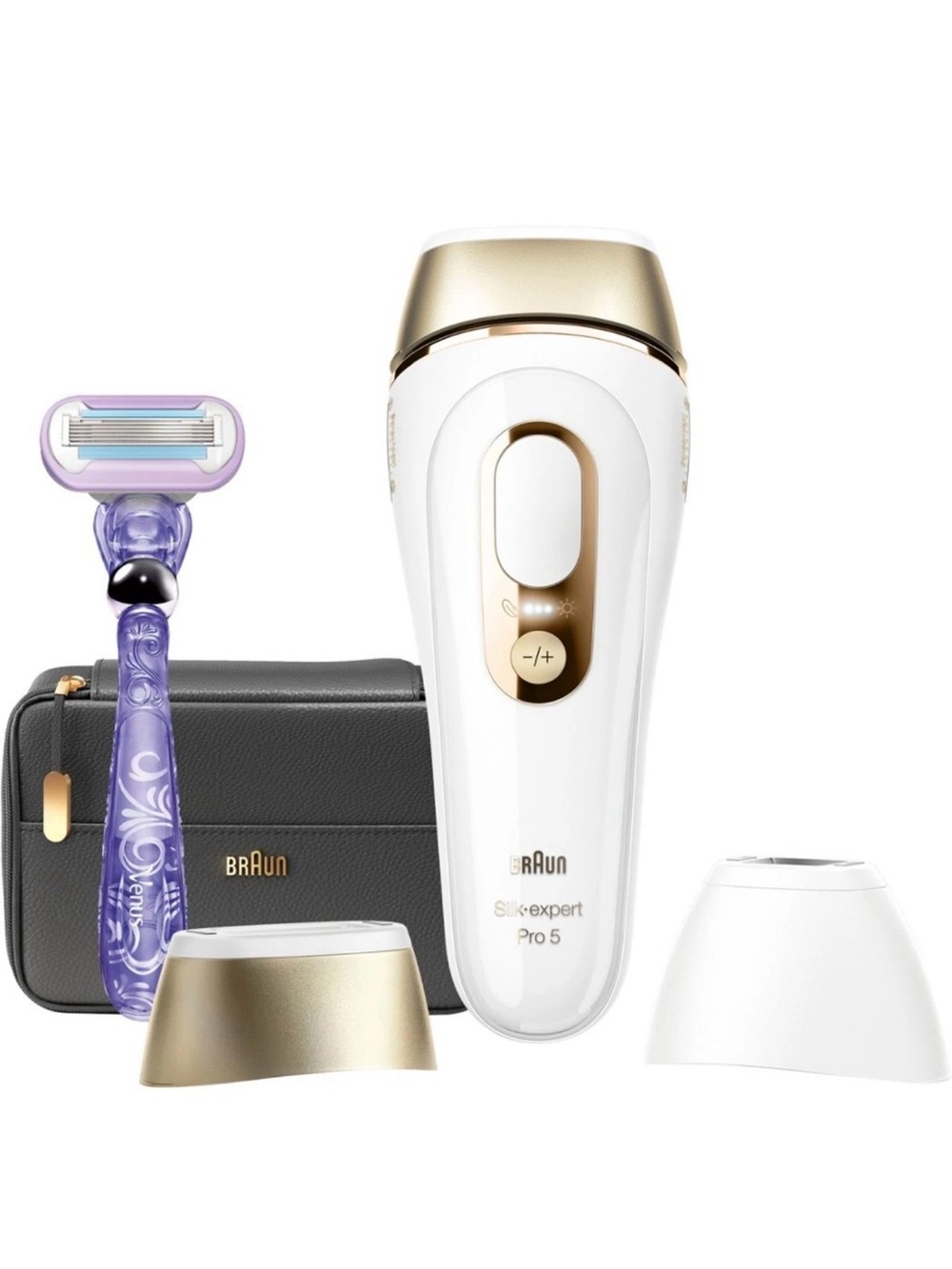 Braun Silk-Expert Pro5 Intense Pulsed Light IPL Hair Removal System White & Gold